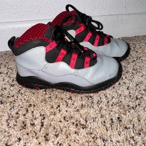 Kids' Jordan’s Black and Red Sneakers